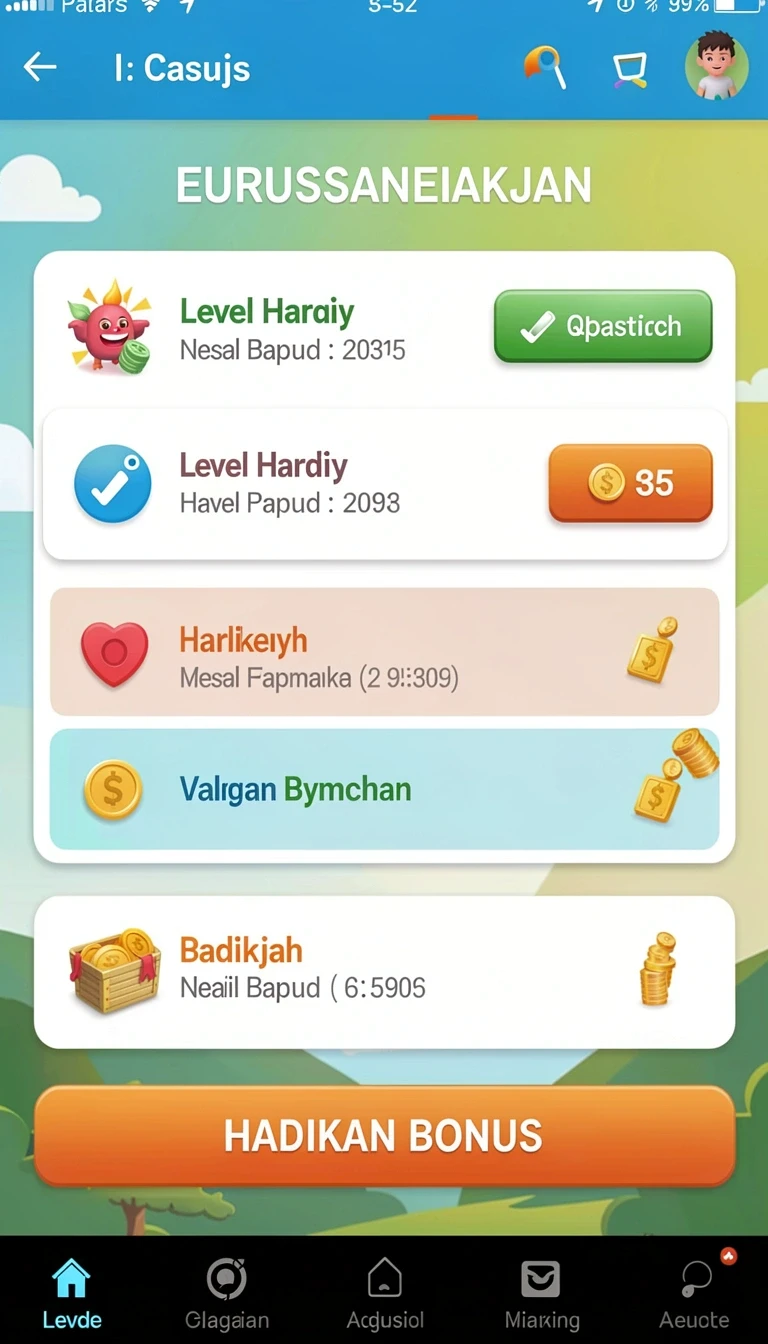 Tampilan utama aplikasi DAY777 APK Terbaru: Download Cepat dan Gratis yang intuitif dan efisien.